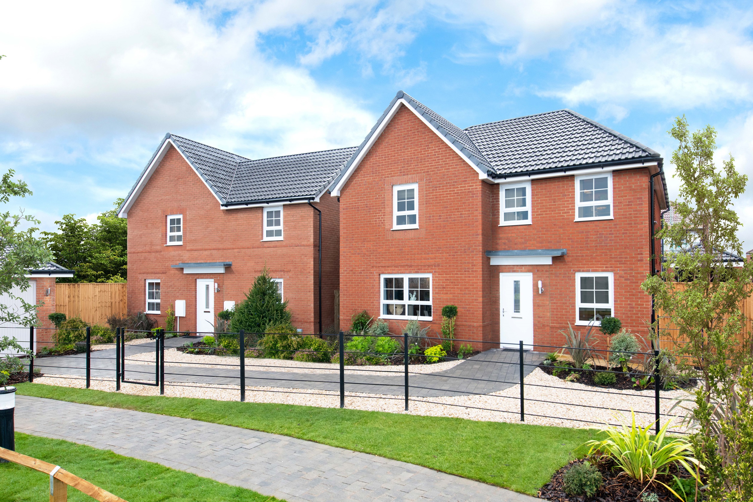 External view of the Alderney and Radleigh house types